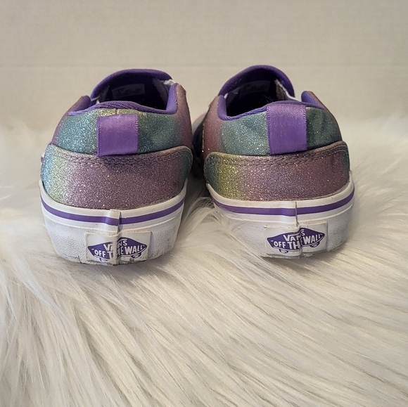 Vans Kids Glitter Slip-On Shoes - Multicolor, Size 4 - Picture 5 of 8